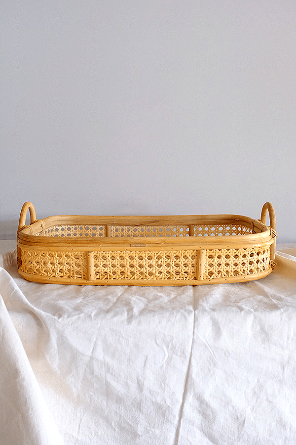 Natural Woven Rattan Tray