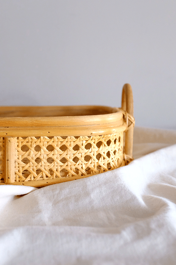 Natural Woven Rattan Tray