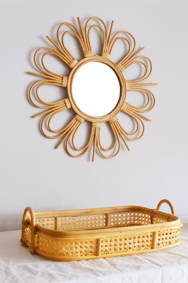 Natural Woven Rattan Tray