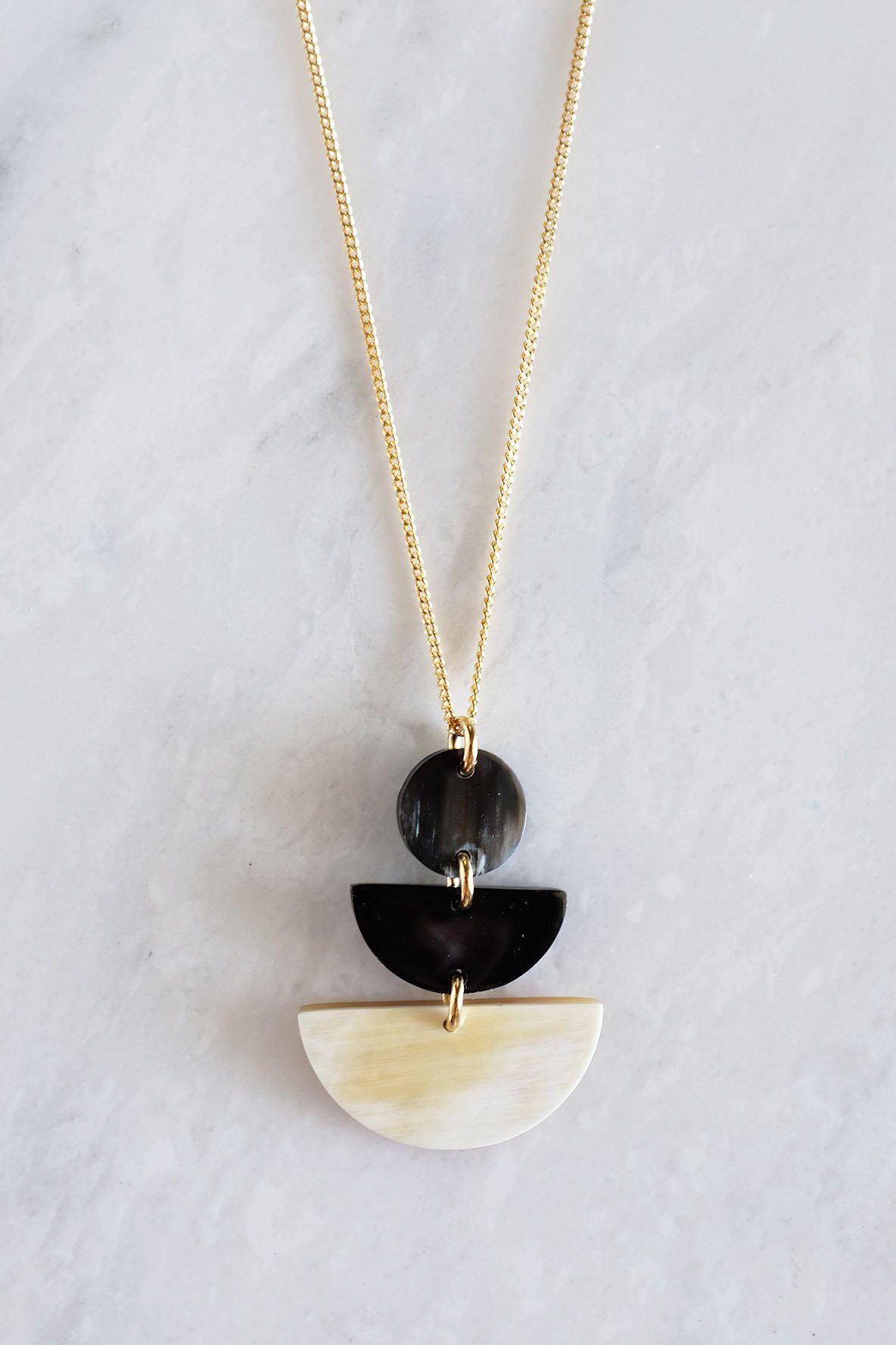 Saigon Geometric Pendant Necklace