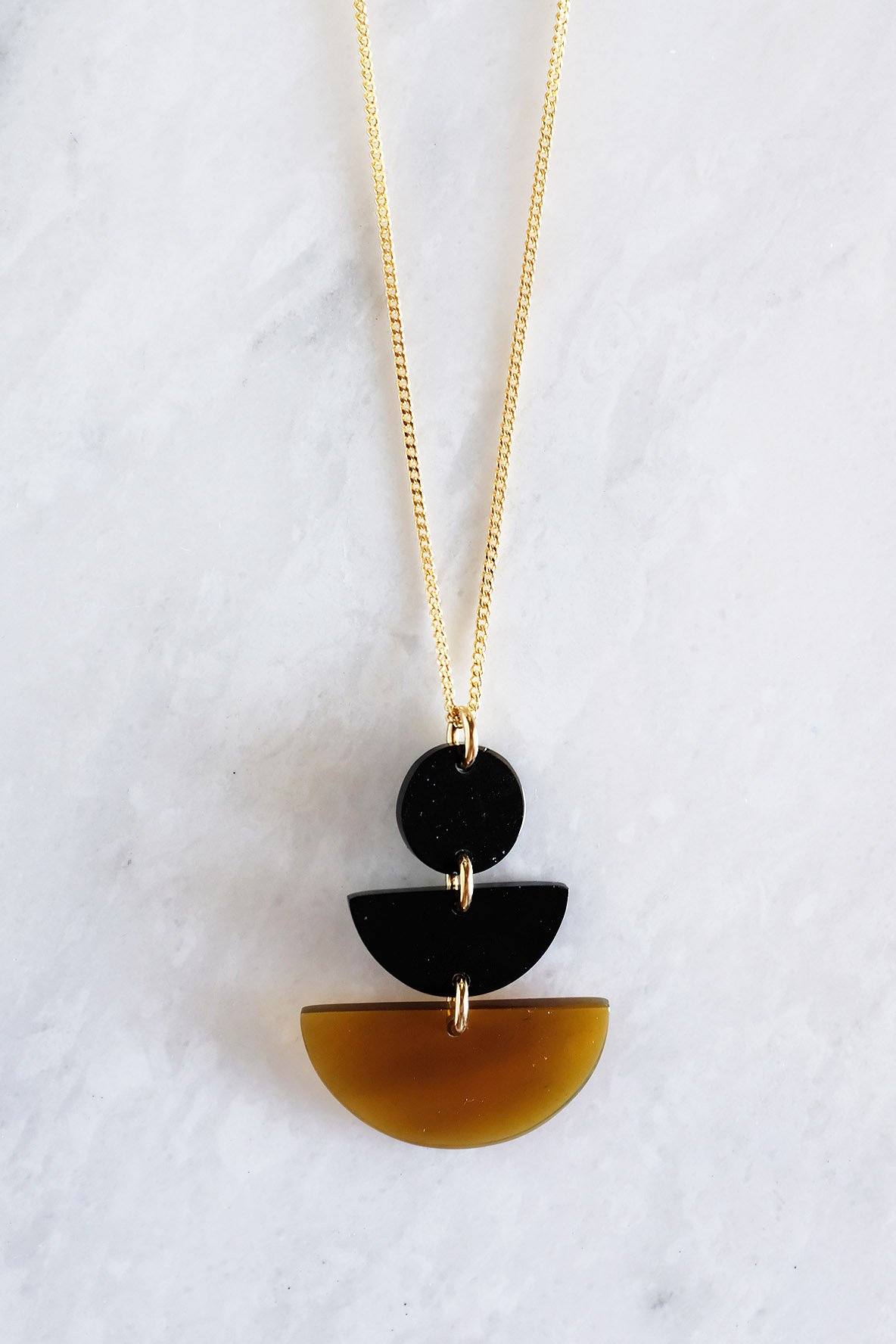 Saigon Geometric Pendant Necklace