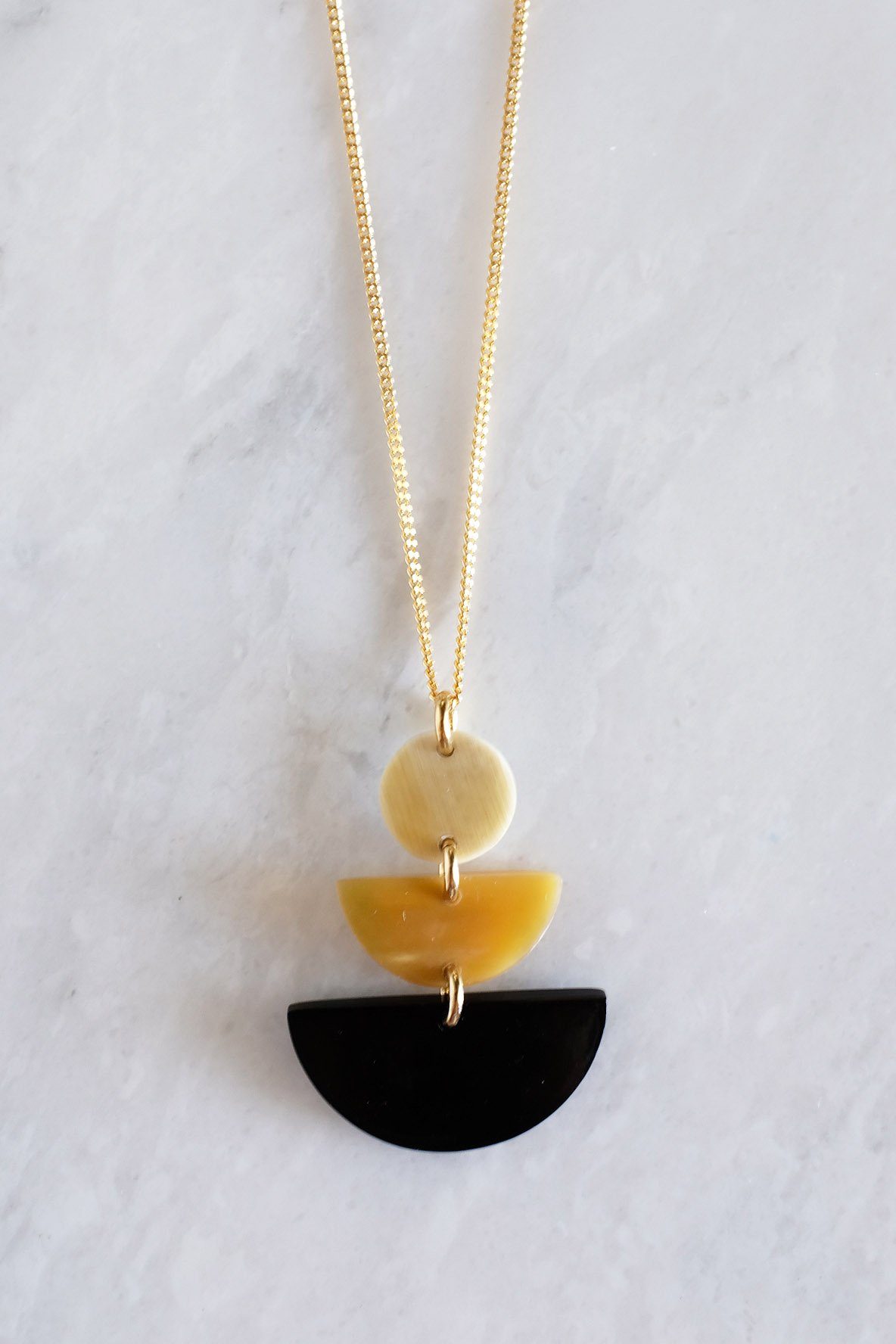Saigon Geometric Pendant Necklace