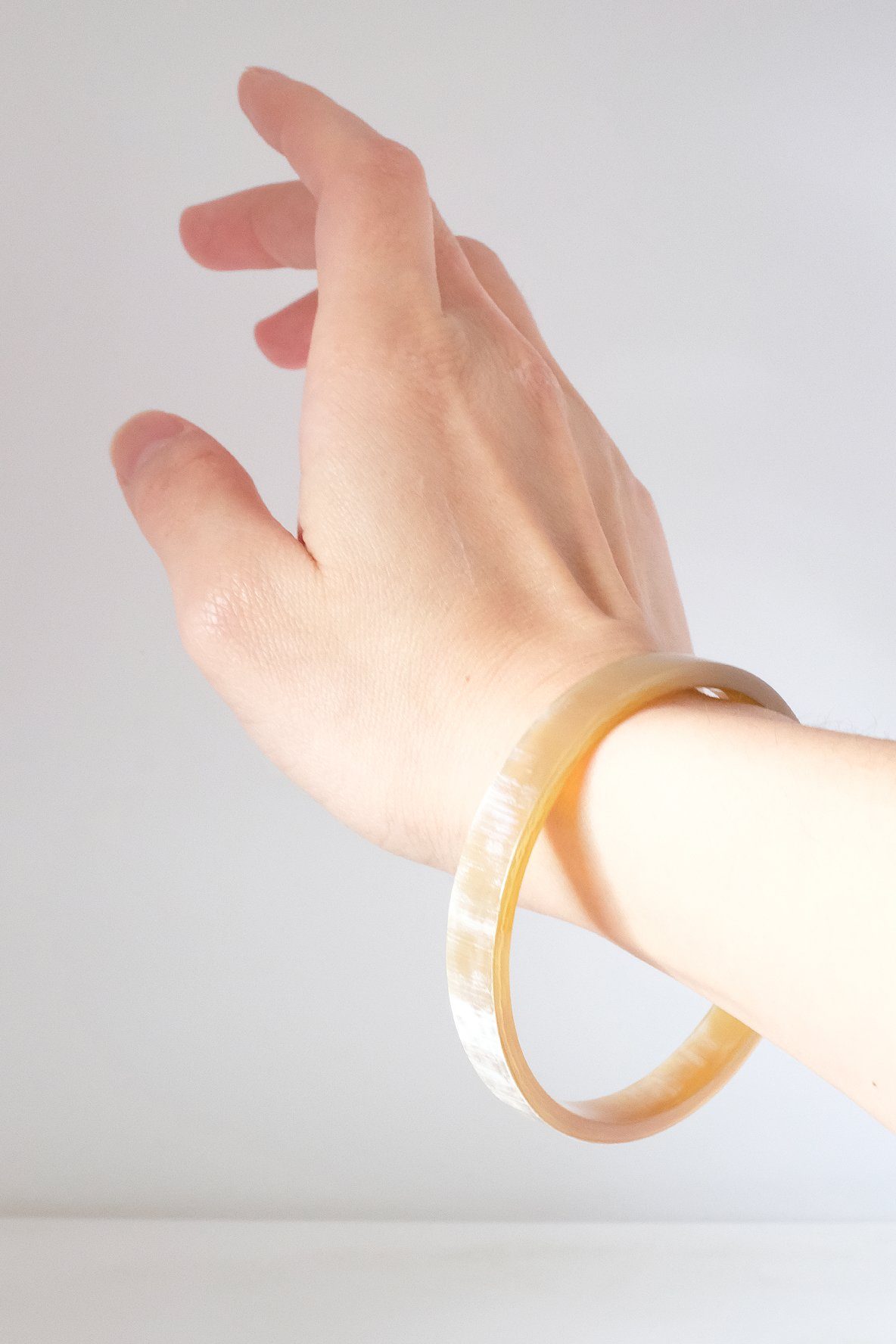 Buffalo Horn Bangle Bracelet