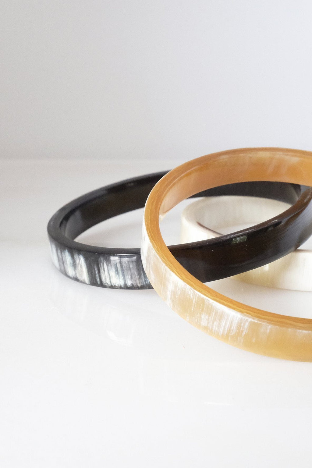 Buffalo Horn Bangle Bracelet
