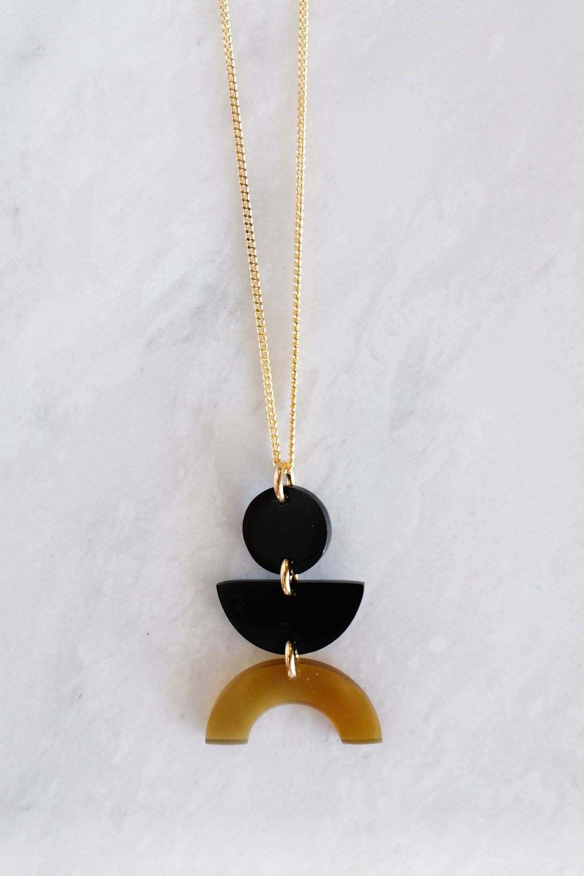 Triple Form Buffalo Earrings