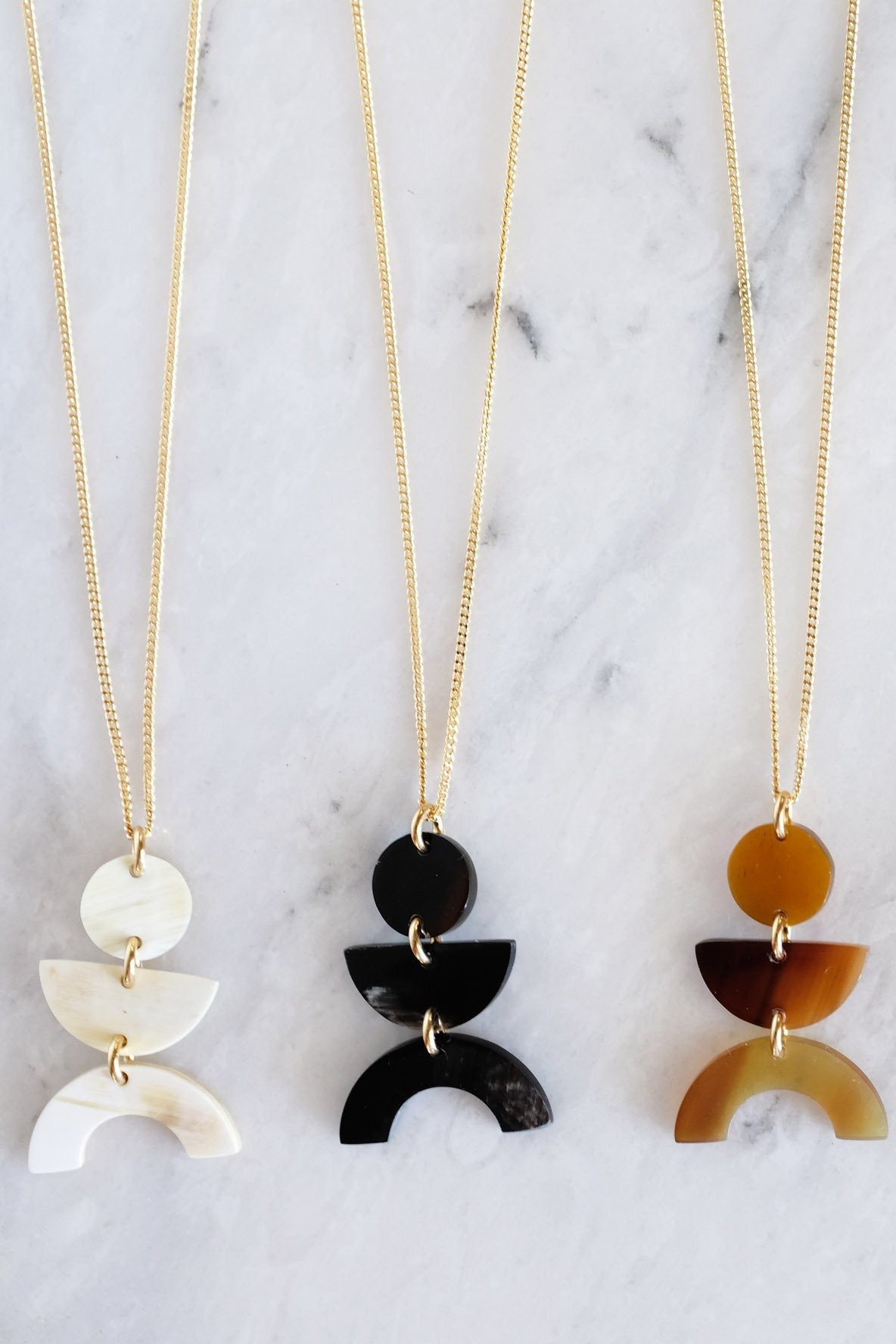 Triple Form Buffalo Earrings